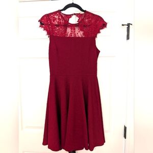 Altar'd State Mini Dress - Crimson Red